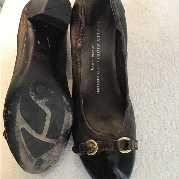 AGL all leather super soft dark brown pump sz37 - Picture 4 of 4